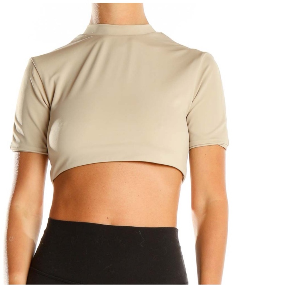 Aexae Beige Crop Top‎